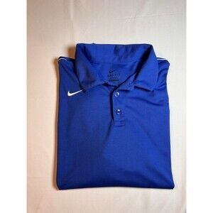 Nike Mens Golf Dri-FIT Short Sleeve Polo Shirt Sky Blue Size XL